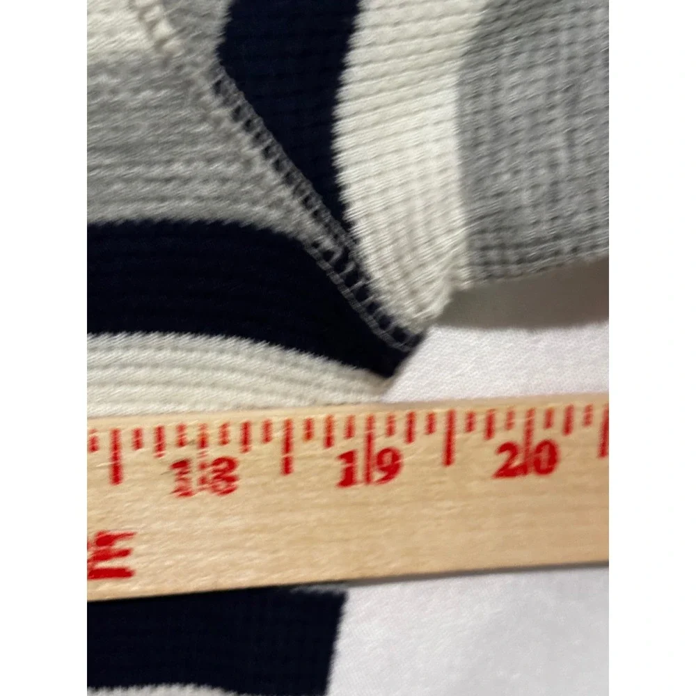 Polo Ralph Lauren Mens Thermal Shirt M Logo Striped Waffle Knit Henley Sleep Top